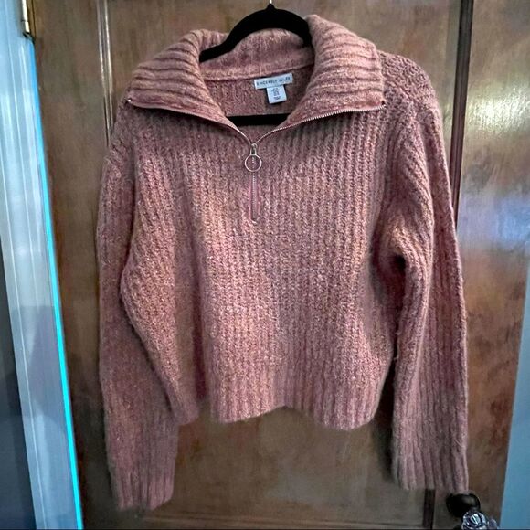 Sincerely Jules Sweater Pullover With Zipper Neck Closure. Size medium- - Picture 1 of 8